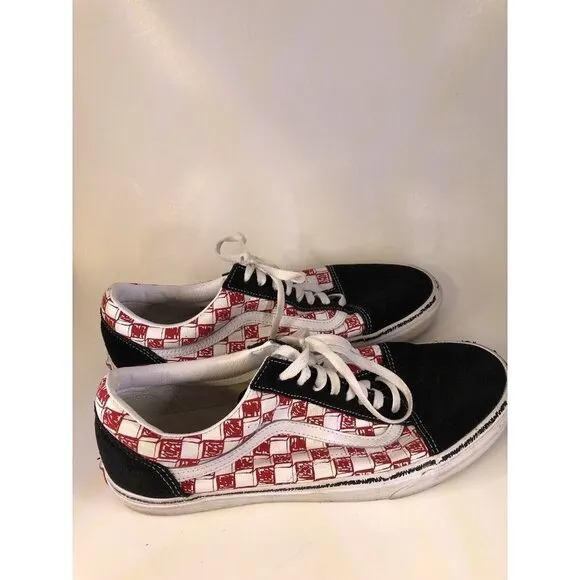 Vans Old School Sketch Checkerboard Sneakers Off The Wall Size 12