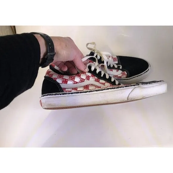 Vans Old School Sketch Checkerboard Sneakers Off The Wall Size 12