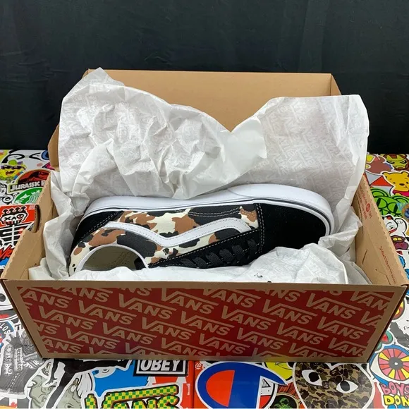 Vans Old Skool Brown Camo Womens Various Sizes