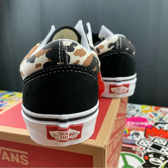 Vans Old Skool Brown Camo Womens Various Sizes