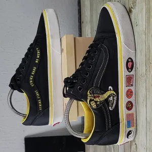 VANS Old Skool Cobra Kai Black Low Skate Shoes‎ Canvas Men's 6.5 Women's 8