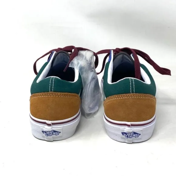 VANS Old Skool Shoes Low Top SB Multicolor Canvas Suede Women Casual VN0A4BW2448