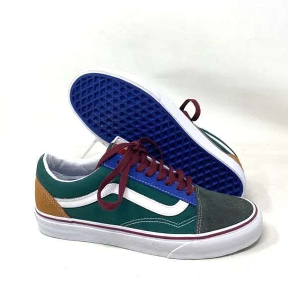 VANS Old Skool Shoes Low Top SB Multicolor Canvas Suede Women Casual VN0A4BW2448