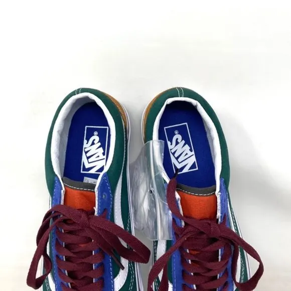 VANS Old Skool Shoes Low Top SB Multicolor Canvas Suede Women Casual VN0A4BW2448