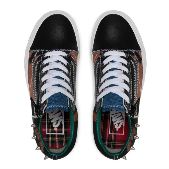 Vans Old Skool Tapered Tartan Daze sneakers in black/red women7.5 New