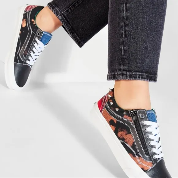 Vans Old Skool Tapered Tartan Daze sneakers in black/red women7.5 New