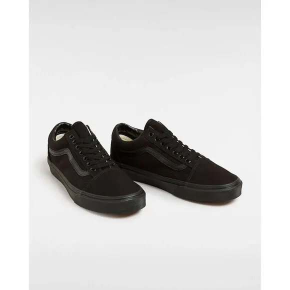 Vans Old Skool VN000D3HBKA Men's US 8.5 Black Canvas Skateboard Shoes EEE3407