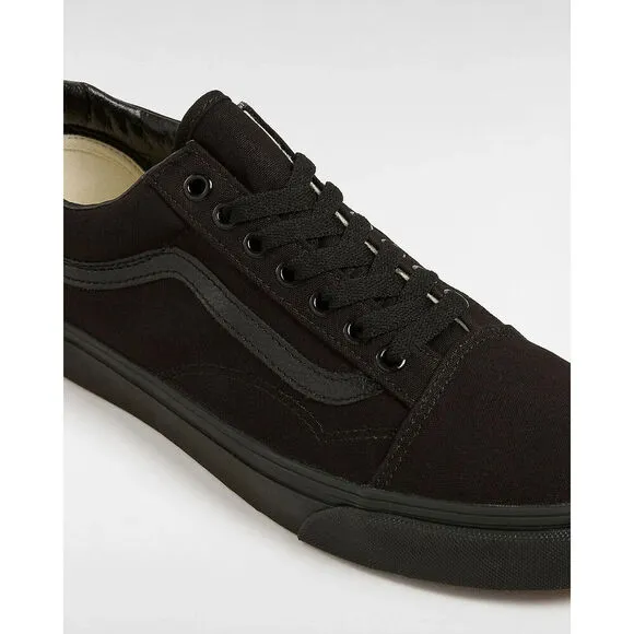 Vans Old Skool VN000D3HBKA Men's US 8.5 Black Canvas Skateboard Shoes EEE3407