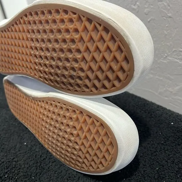 🔥 VANS Ortholite Deluxe Comfort Canvas Lace Up Sneakers Tan/Brown Mens 10.5 -EU