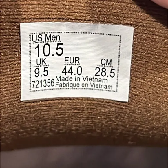 🔥 VANS Ortholite Deluxe Comfort Canvas Lace Up Sneakers Tan/Brown Mens 10.5 -EU
