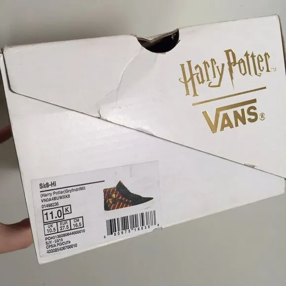 Vans Sk8 Hi Harry Potter Gryffindor Sneakers 11