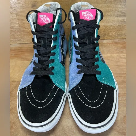 VANS Sk8 Hi Mix &amp; Match SUEDE/Canvas Mens Size 8 Shoes Sneakers Multicolor