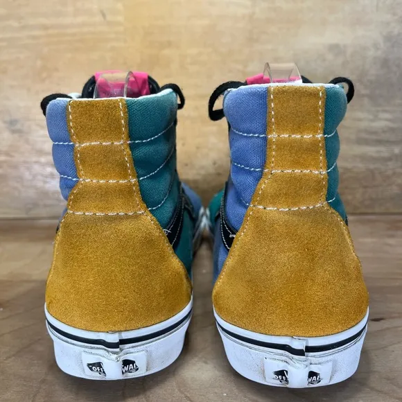VANS Sk8 Hi Mix &amp; Match SUEDE/Canvas Mens Size 8 Shoes Sneakers Multicolor