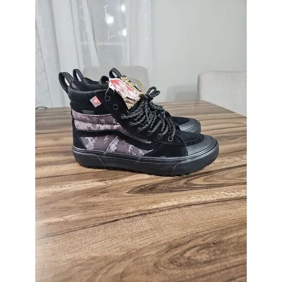 VANS Sk8-Hi MTE 2 Black Camo Unisex Snow/hiking  Boots Shoes ‎ M7.5/W9 New