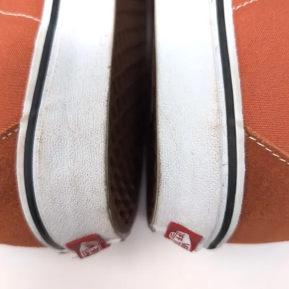 Vans SK8-Hi Skateboarding Sneakers Shoes Men's 12 Rust Brown Canvas Suede NEW