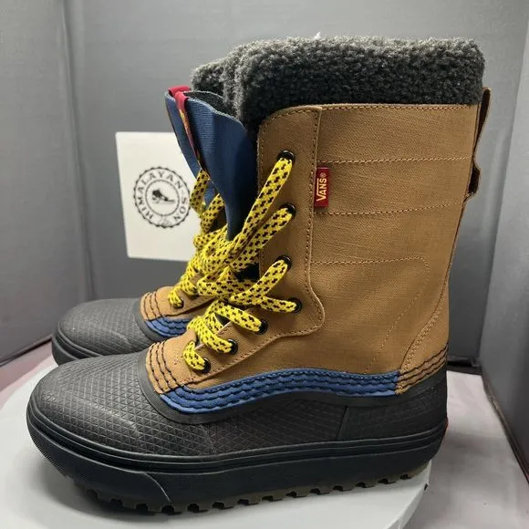 Vans Standard MTE Brown Multi Snow Boots VN0A5JI1BF01 Men Sz 8.5 NEW