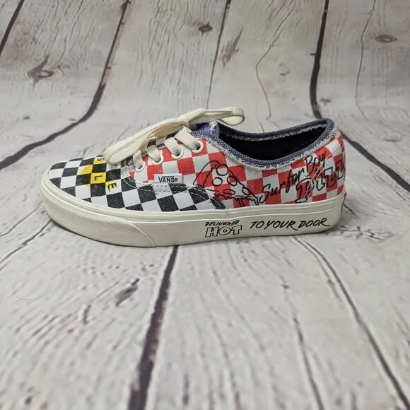 Vans Stranger Things Surfer Boy Pizza Shoes M 5.5 W 7