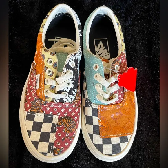 Vans Tiger Patchwork Era Skate Shoes.  Unisex. Size 3.5