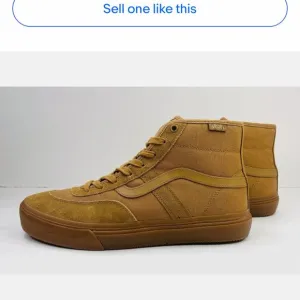 Vans Unisex Crockett High-Brown Gum Skate Shoes Sz W 7 M 6