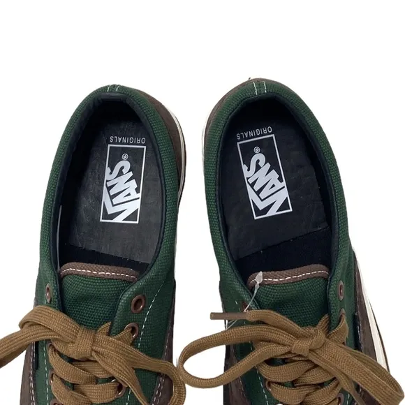 VANS Vault OG Era LX Sneakers Canvas Suede Brown Green Women's Shoes VN0A3CXNBGS