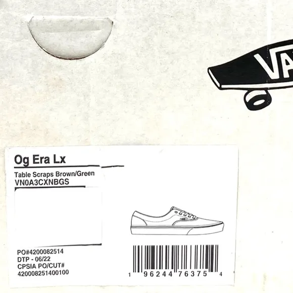 VANS Vault OG Era LX Sneakers Canvas Suede Brown Green Women's Shoes VN0A3CXNBGS
