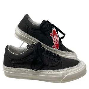 VANS Vault OG Old Skool LX Women's Shoes Canvas Raw Edge Black Skate VN0A5FBEBLK