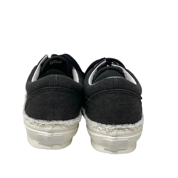 VANS Vault OG Old Skool LX Women's Shoes Canvas Raw Edge Black Skate VN0A5FBEBLK