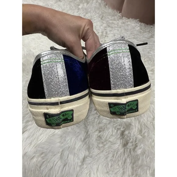 Vans Vault X Feature OG Authentic LX Sinners Club Velvet Las Vegas Sneakers 9.5