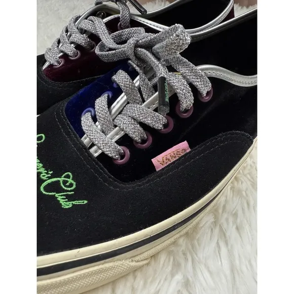Vans Vault X Feature OG Authentic LX Sinners Club Velvet Las Vegas Sneakers 9.5
