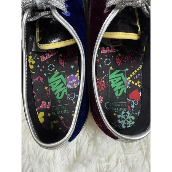 Vans Vault X Feature OG Authentic LX Sinners Club Velvet Las Vegas Sneakers 9.5