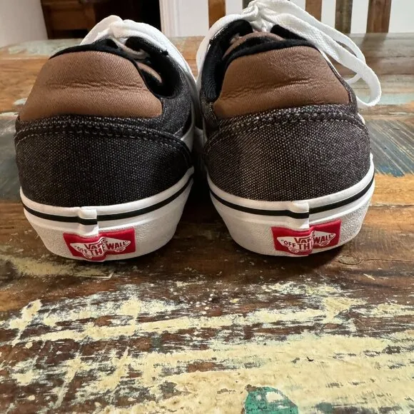 Vans Ward DX Mens Size 8 Gray Brown Skate‎ Shoes Casual Low Top Deluxe Comfort
