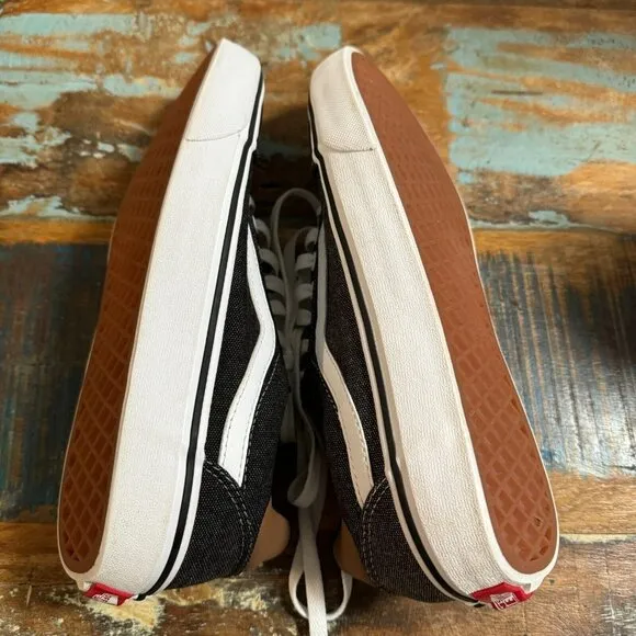 Vans Ward DX Mens Size 8 Gray Brown Skate‎ Shoes Casual Low Top Deluxe Comfort