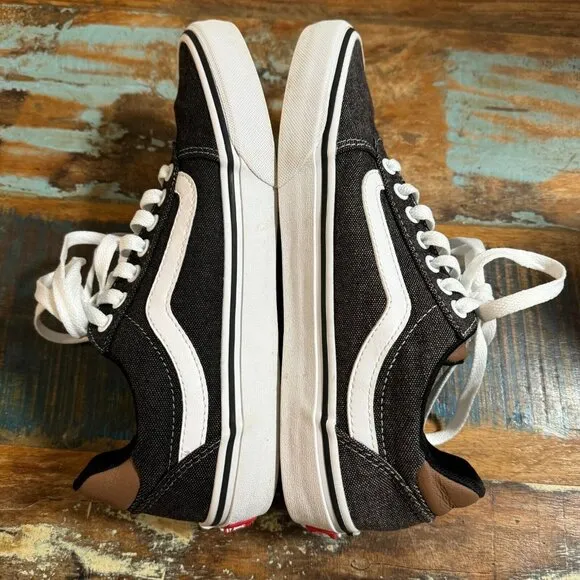 Vans Ward DX Mens Size 8 Gray Brown Skate‎ Shoes Casual Low Top Deluxe Comfort