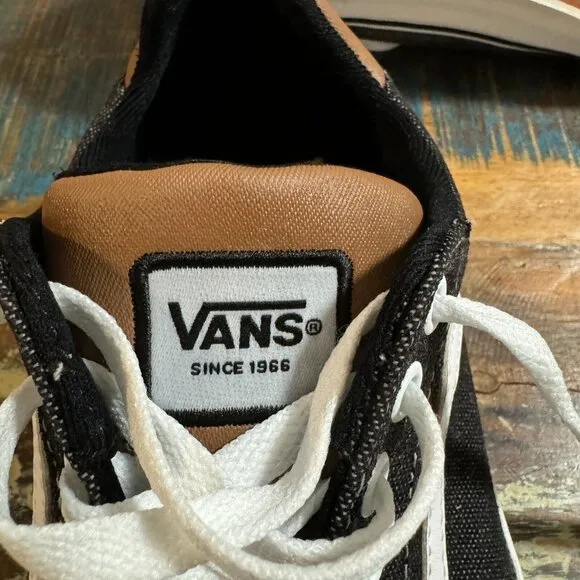 Vans Ward DX Mens Size 8 Gray Brown Skate‎ Shoes Casual Low Top Deluxe Comfort