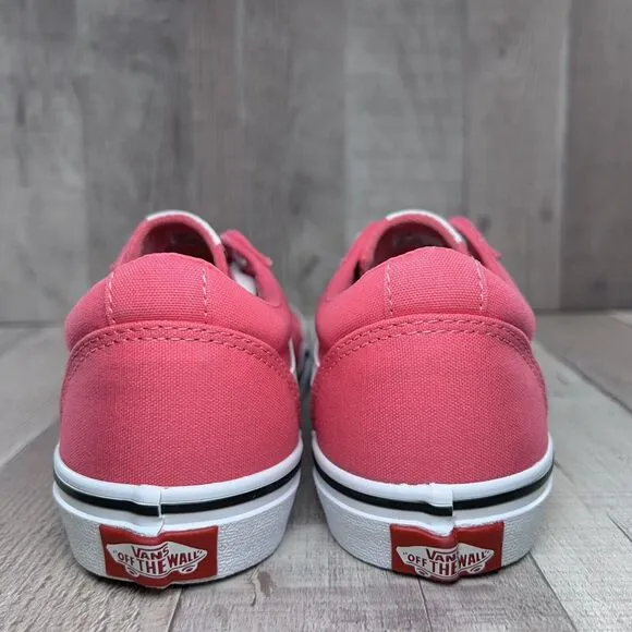 Vans Ward Lo Kids Girls' Size 4 Skate Shoes Sneaker Canvas Low Honeysuckle Pink