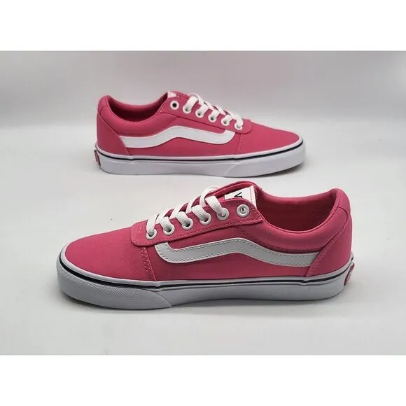 Vans Ward Low Top Honeysuckle Sneaker Shoes Womens Pink Size 6.5