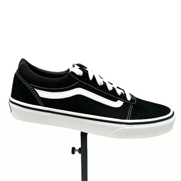 Vans Ward Youth Boy's/Girl's Canvas Casual Sneaker Size 5 Black Low Top Shoes