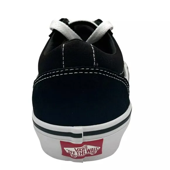 Vans Ward Youth Boy's/Girl's Canvas Casual Sneaker Size 5 Black Low Top Shoes