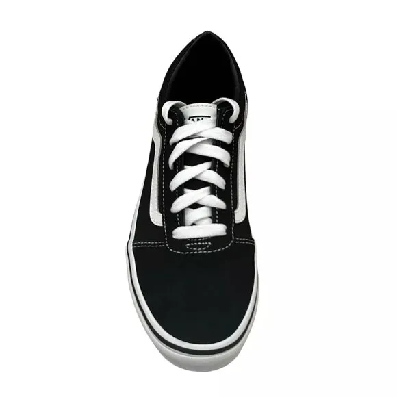 Vans Ward Youth Boy's/Girl's Canvas Casual Sneaker Size 5 Black Low Top Shoes
