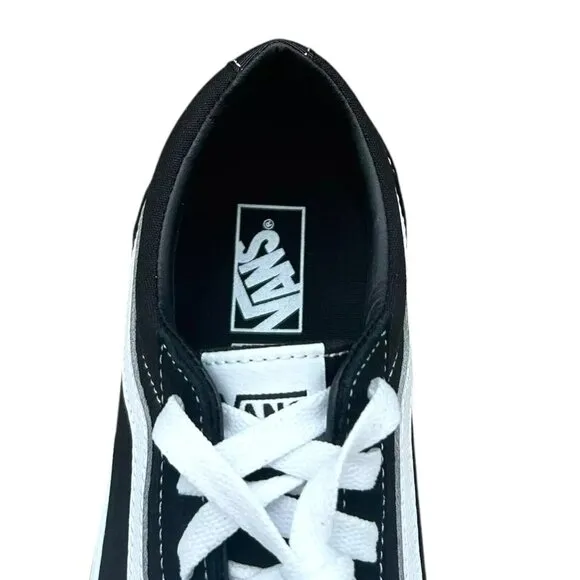 Vans Ward Youth Boy's/Girl's Canvas Casual Sneaker Size 5 Black Low Top Shoes