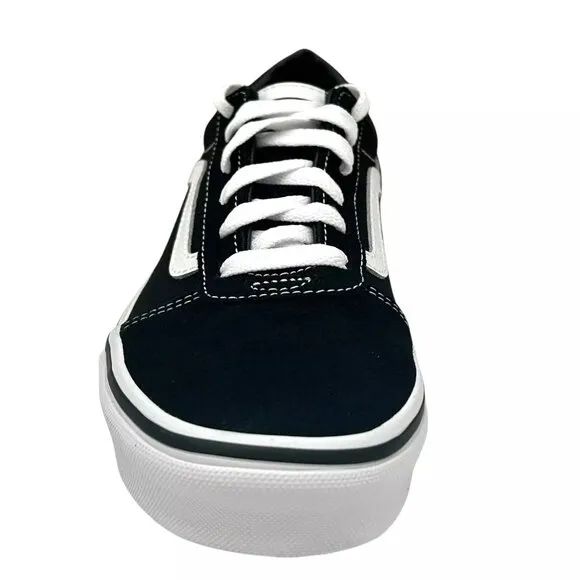 Vans Ward Youth Boy's/Girl's Canvas Casual Sneaker Size 5 Black Low Top Shoes