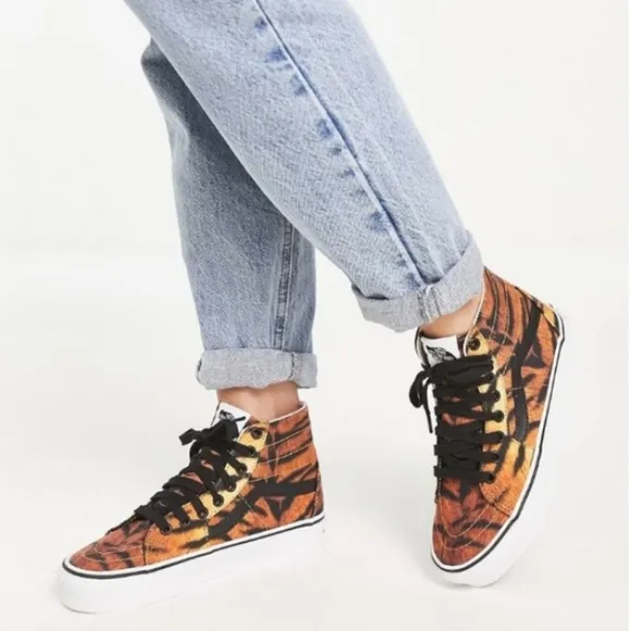 Vans Women's Tapered Skate Shoes Tiger Old Skool SK8 High Top