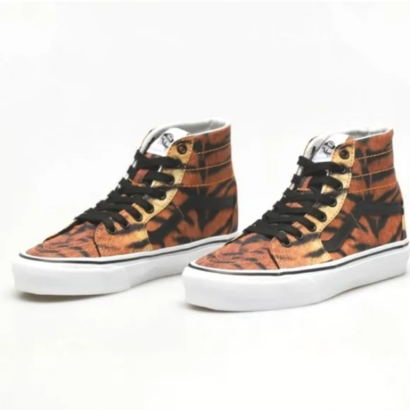 Vans Women's Tapered Skate Shoes Tiger Old Skool SK8 High Top