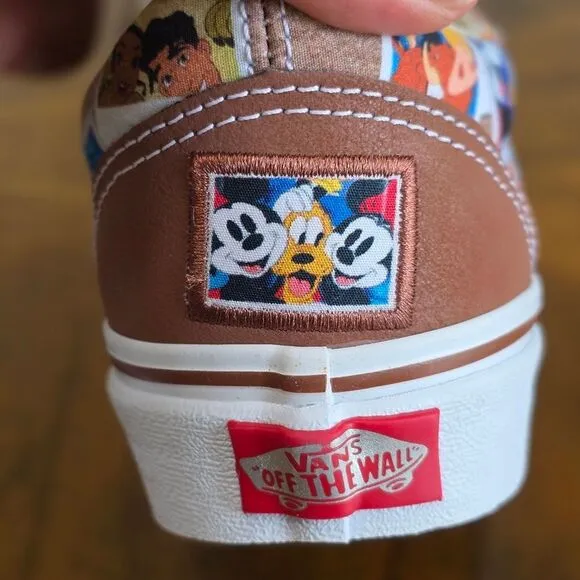 Vans X Disney 100th Anniversary Scrapbook Old Skool Sneakers Shoes Men's 5 Brown