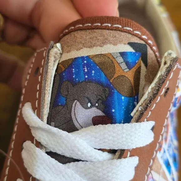 Vans X Disney 100th Anniversary Scrapbook Old Skool Sneakers Shoes Men's 5 Brown