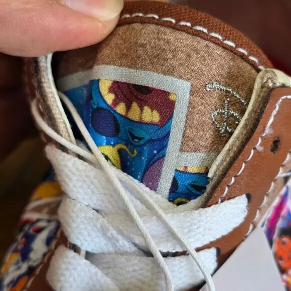 Vans X Disney 100th Anniversary Scrapbook Old Skool Sneakers Shoes Men's 5 Brown