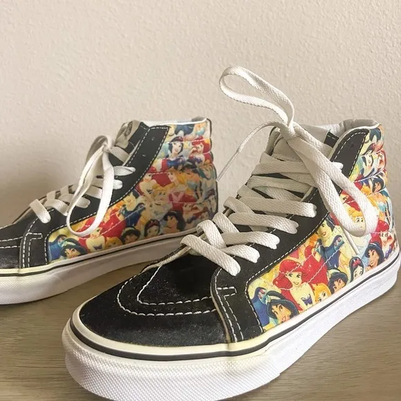 Vans X Disney Sk8 Hi Disney Princess Sneakers