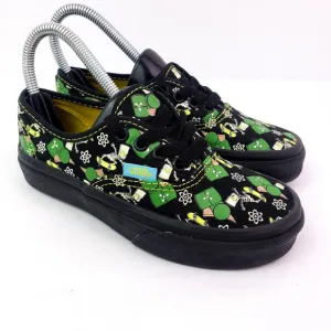 Vans x The Simpsons Bart Glow In The Dark Kids Size 13 Black Green Sneaker Shoes