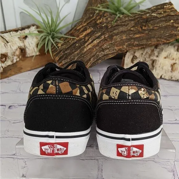 Vans Atwood Camo Check Black White Sneakers