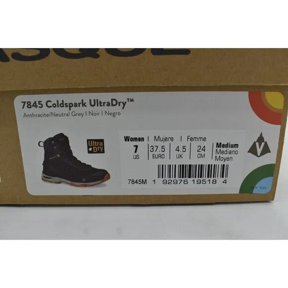 Vasque Womens Size 7 Coldspark UltraDry Waterproof Insulated Mid Hiking Boots